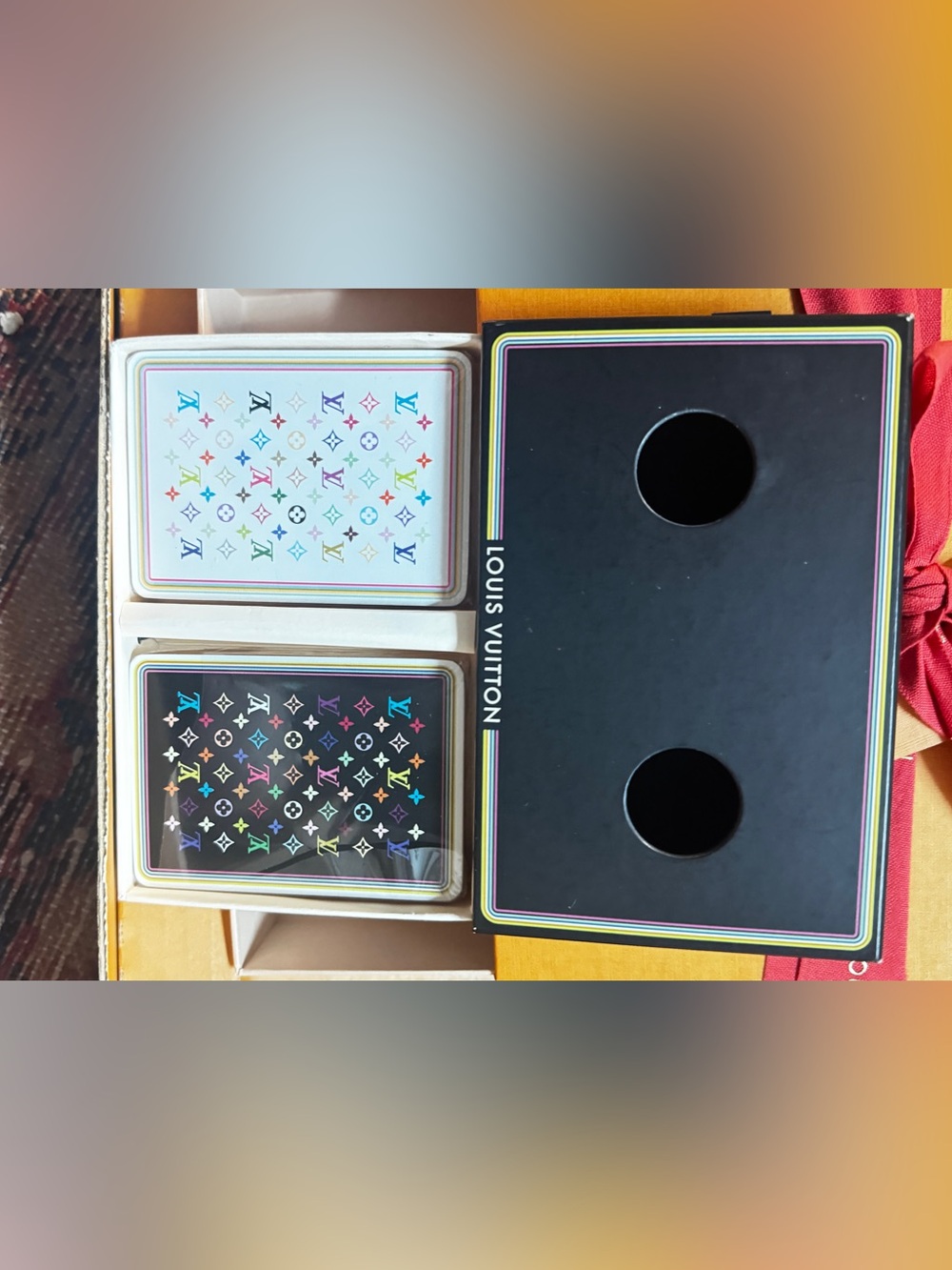 LV x TM Murakami 2 Decks PLAYING CARDS Multicolor Monogram - Picture 4 of 4